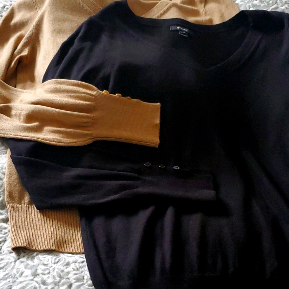 Sweaters  1 camel 1 black